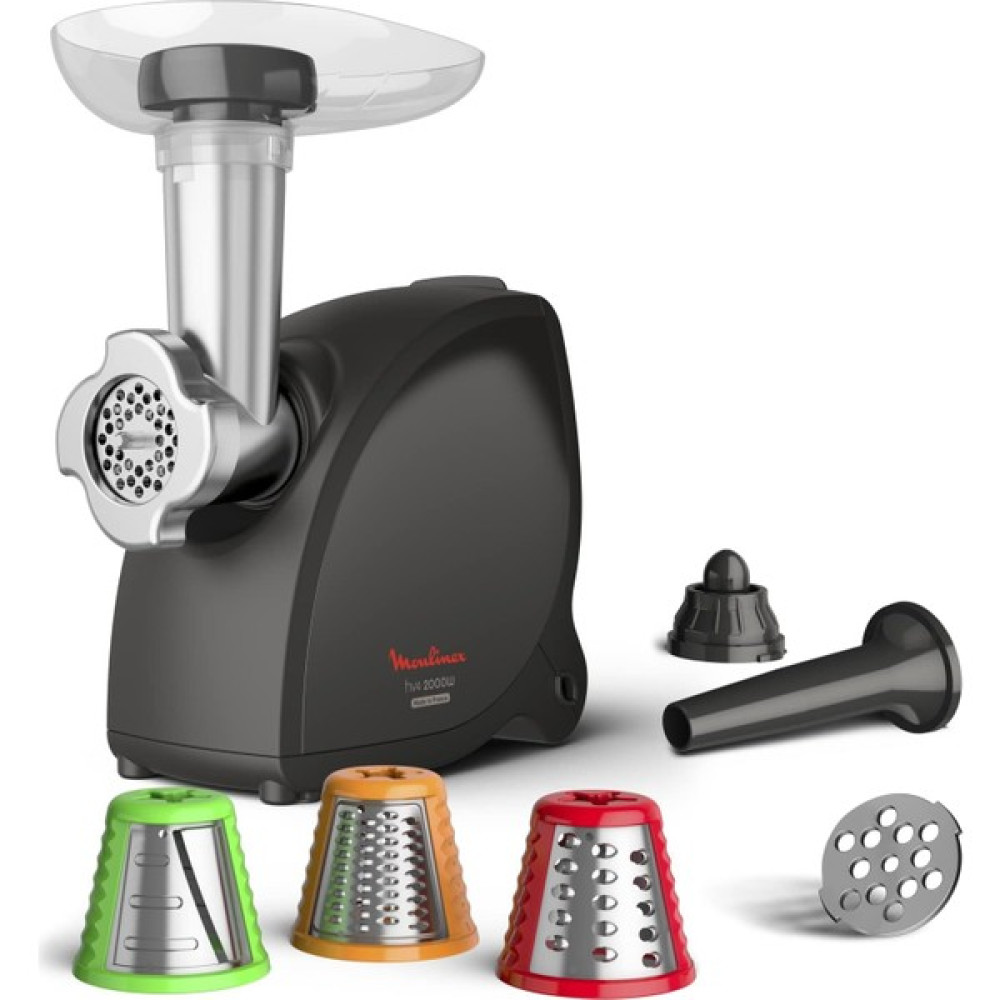 Moulinex ME4728 Ardıl Kıyma Makinesi, 2000 W, 3 Aksesuarlar, Mükemmel Kesim - Siyah Doğrayıcılar / Rondolar Fiyatı