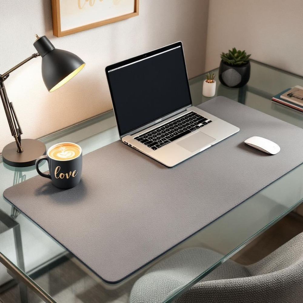 Mouse Pad Büyük Ölçü - Desk Mat Geniş Ebad - Masa Matı – 70 cm × 140 cm – Taupe Grey Siyah XL Mouse Pad – PU Deri - Gamer Kaymaz Taban - Ofis Masa ... Mouse Pad Fiyatı