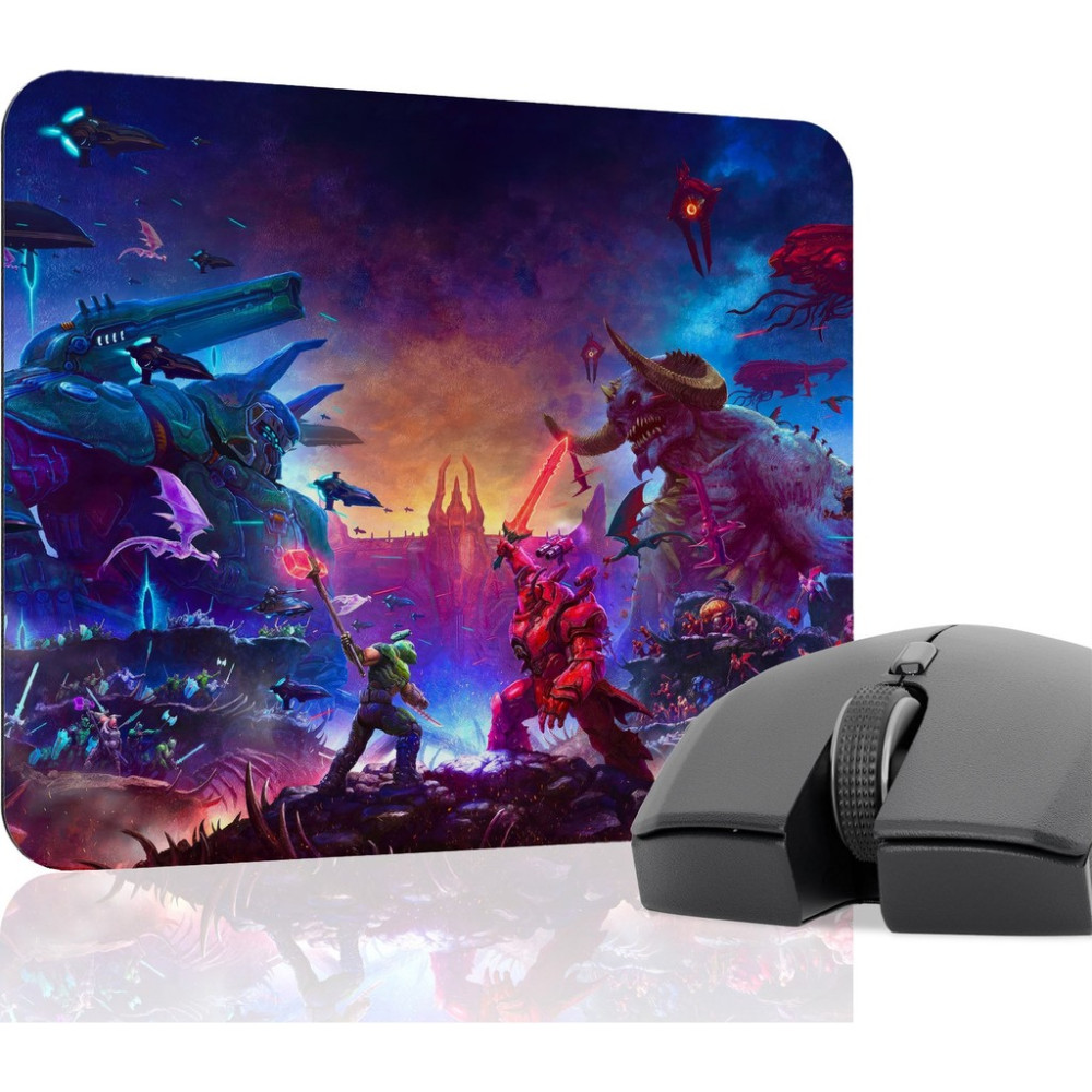 mousepad bastir Doom Kaymaz Dikişli Kauçuk Oyuncu Mousepad V3 - 22X18 Gaming Mouse Pad Fare Altlığı Mouse Pad Fiyatı