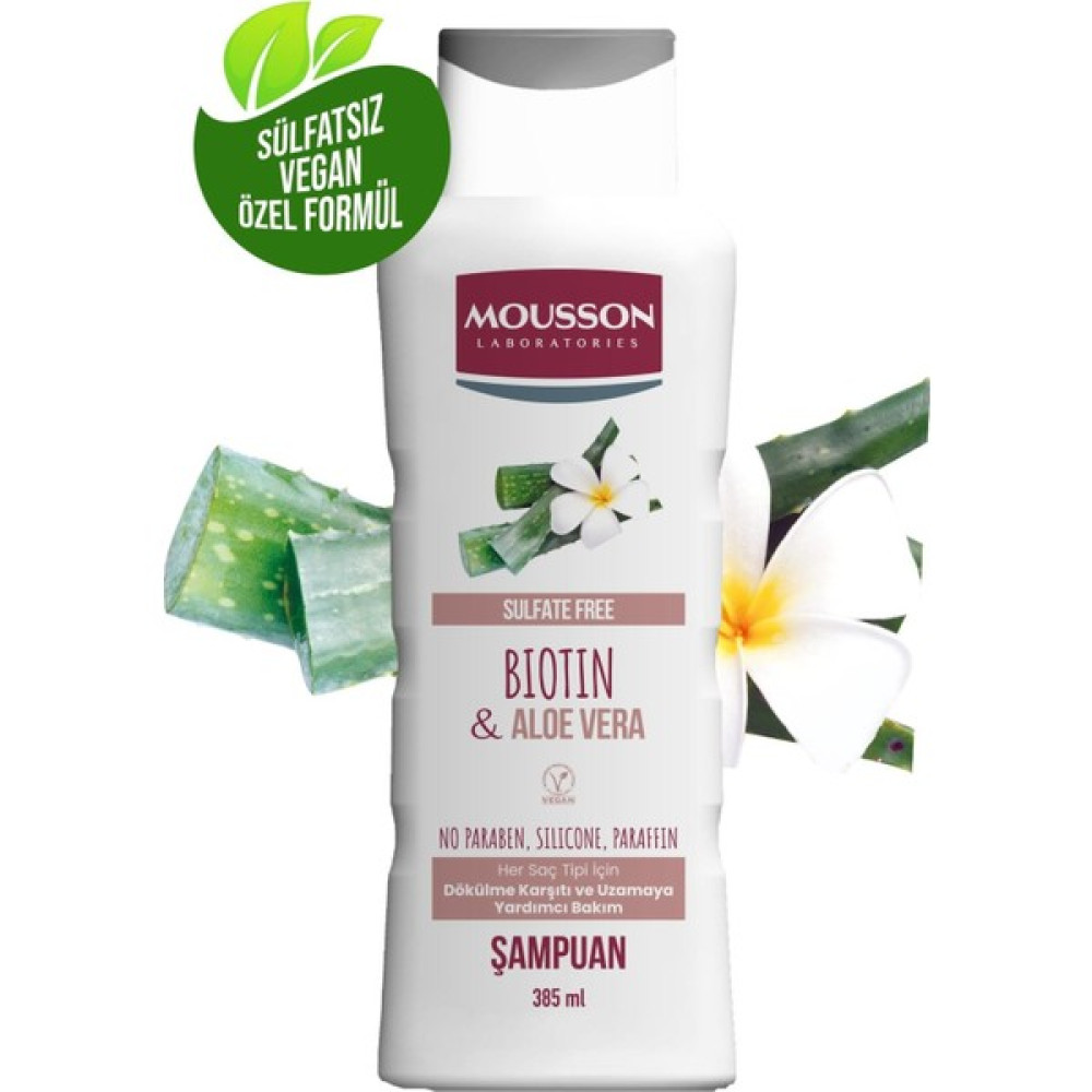 Mousson Biotin ve Aloe Vera Içeren Dökülme Karşıtı ve Uzamaya Saç Bakım Şampuanı 385 ml Şampuan ve Saç Kremi Fiyatı