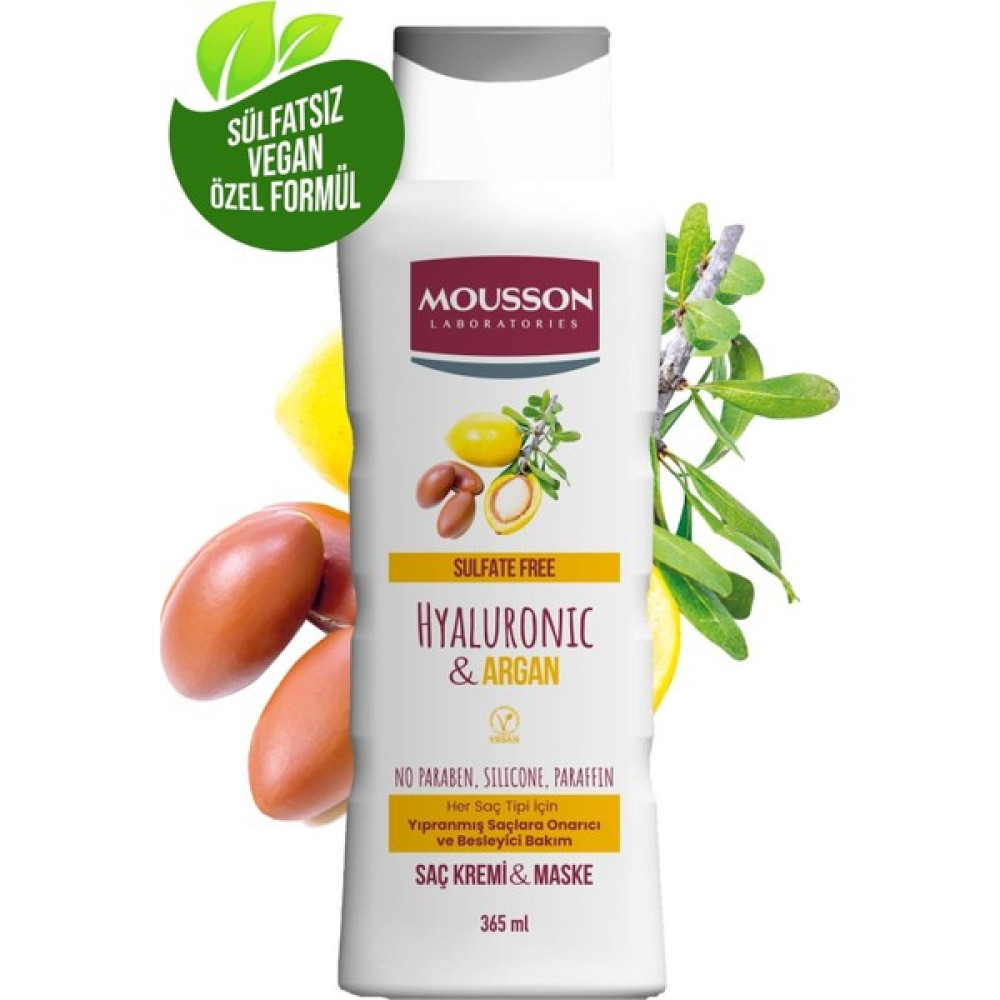 Mousson Hyalüronik Asit & Argan Içeren Onarıcı ve Besleyici Saç Bakım Krem ve Maskesi 365 ml Oto Boyaları Fiyatı