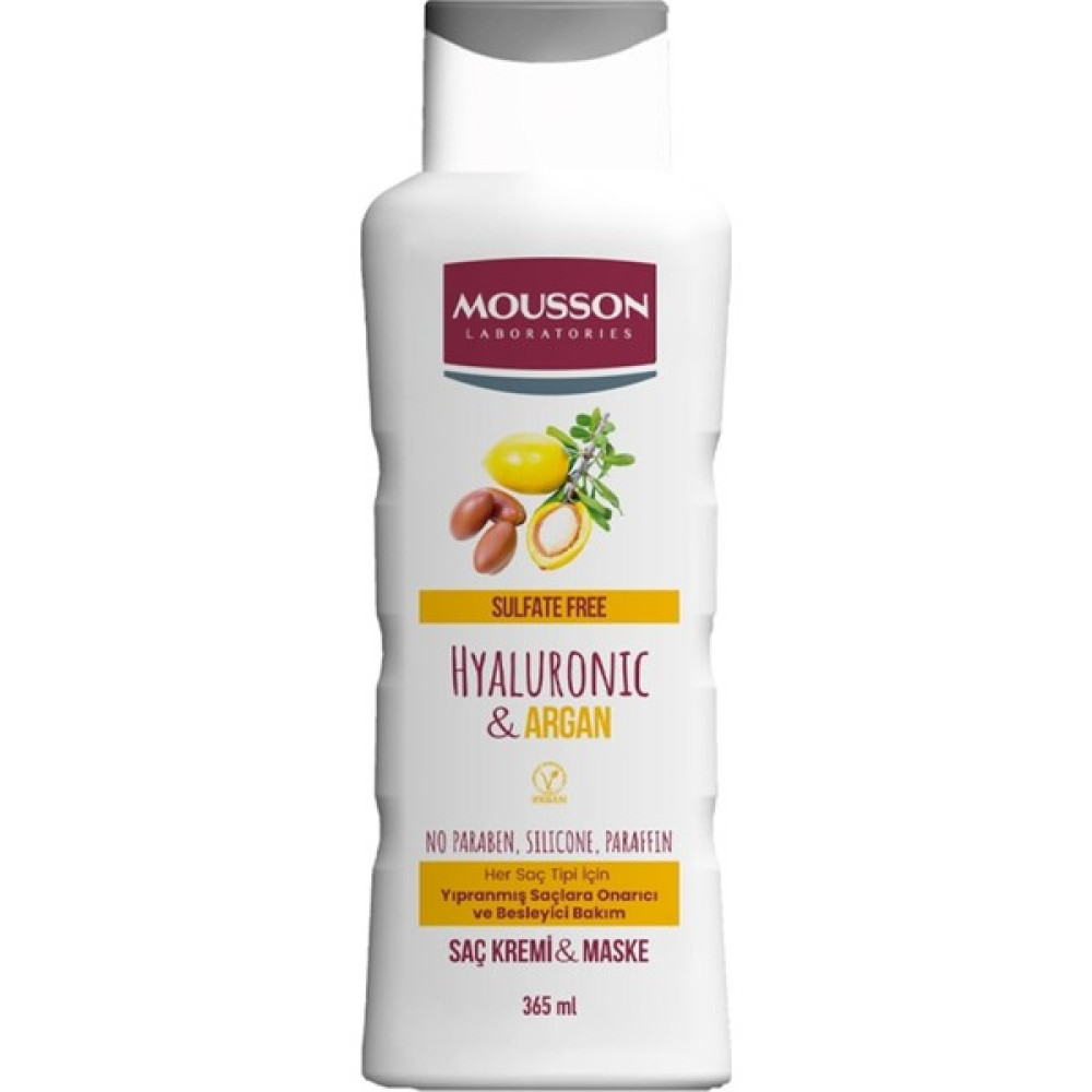 Mousson Mousson Hyalüronik Asit & Argan Içeren Onarıcı ve Besleyici Sülfatsız Saç Bakım Krem ve Maskesi 365 ml Saç Kremi Oto Boyaları Fiyatı