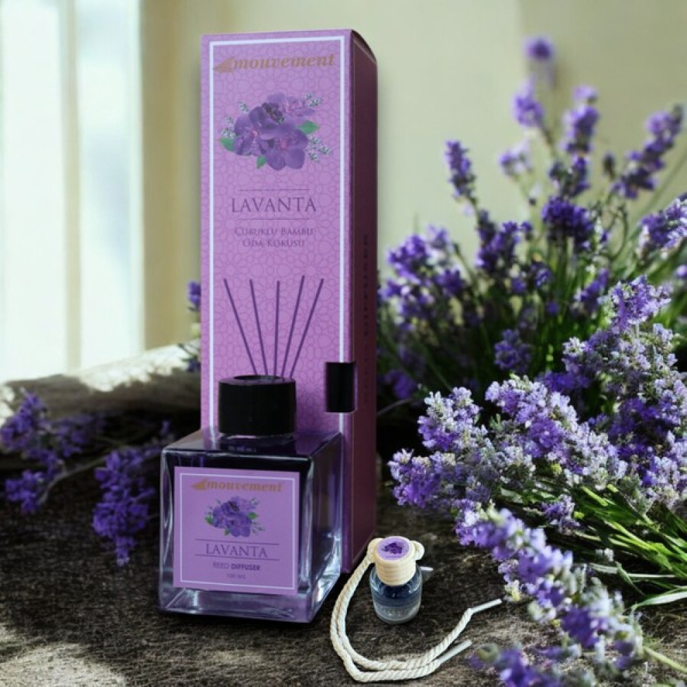 Mouvement 100 ml Lavanta ve 8 ml Oto Kokusu ile Huzur Veren Ferahlatıcı Set Oda Kokusu Fiyatı