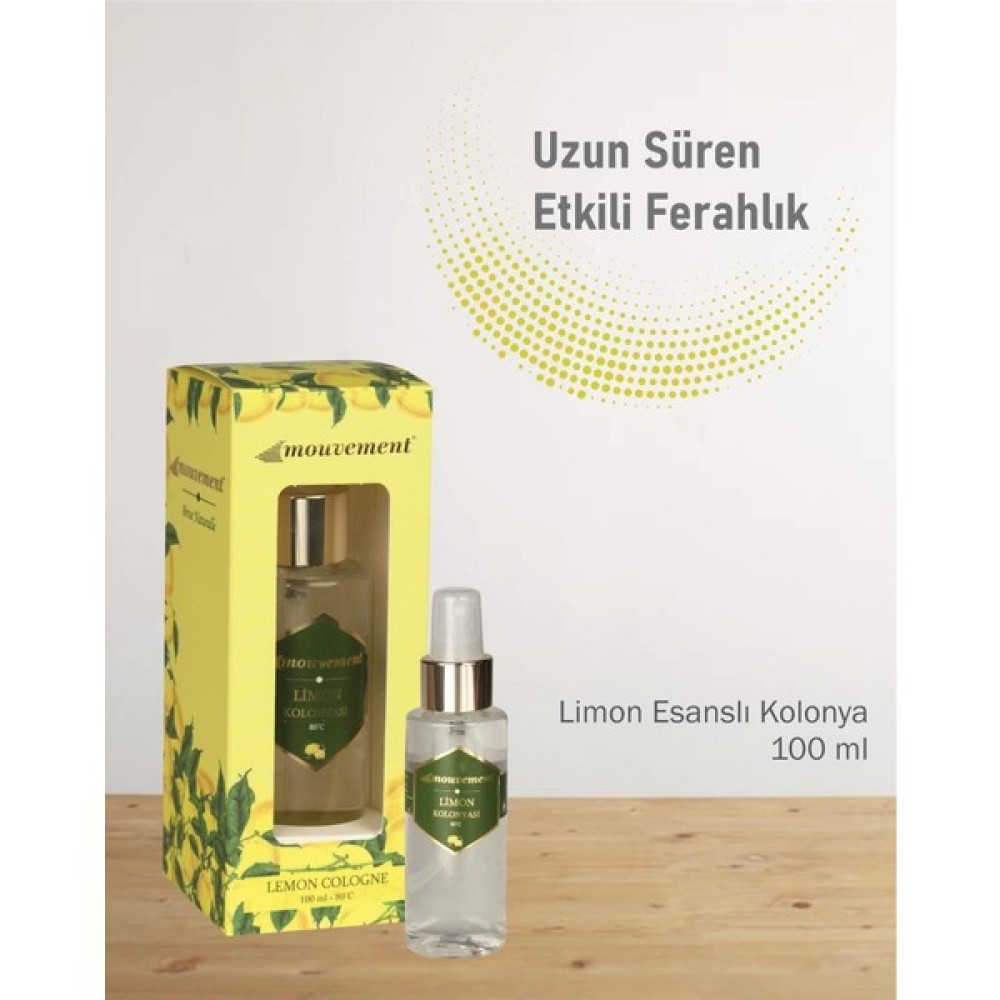 Mouvement 80 Derece Kolonya - Klasik Limon 1*100 ml Kolonya & Gülsuyu Fiyatı