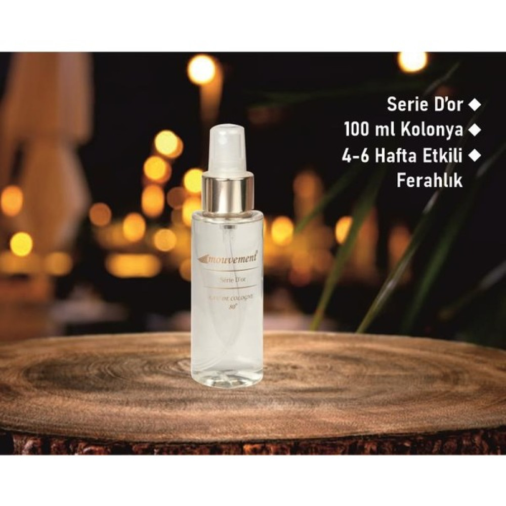 Mouvement Seriê D'or - 80 Derece Kolonya - 1*100 Ml - 1 Kolonya & Gülsuyu Fiyatı