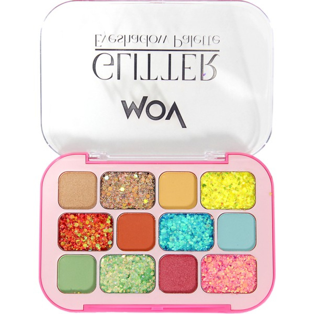 Mov 12'Li Glitter Far Paleti No:01 - karışık Göz Farı Fiyatı