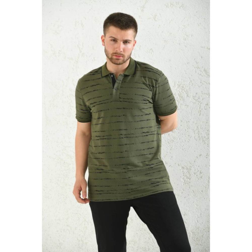 Moviment Haki Polo Yaka Kısa Kollu T-Shirt Erkek T-shirt Fiyatı