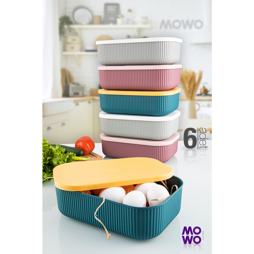 Mowo Home Trove 6 Adet 3.2 Lt (mix) Mutfak Saklama Kabı Saklama Kapları Fiyatı
