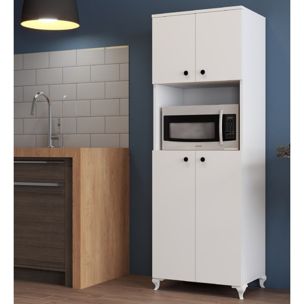 Moxen Mobilya Mfd1 Mikrodalga Fırın Dolabı Beyaz Gardrop & Dolap Fiyatı