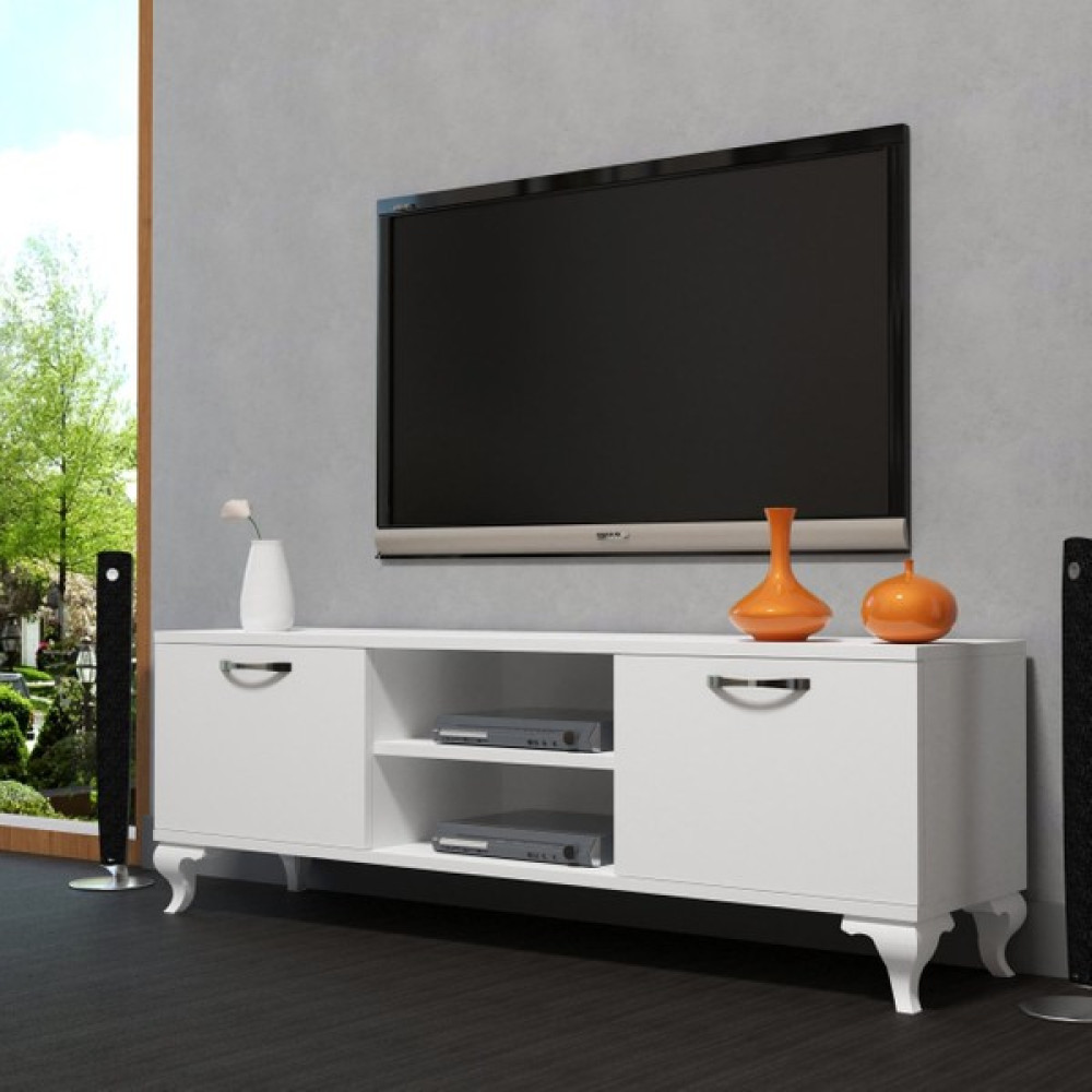 Moxen Mobilya T5 Tv Ünitesi Beyaz Tv Ünitesi / Sehpası Fiyatı