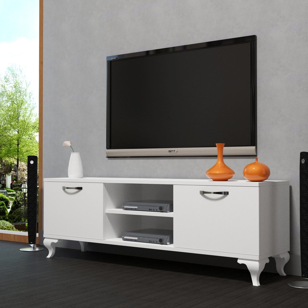 Moxen Mobilya T5 Tv Ünitesi Beyaz Tv Ünitesi / Sehpası Fiyatı