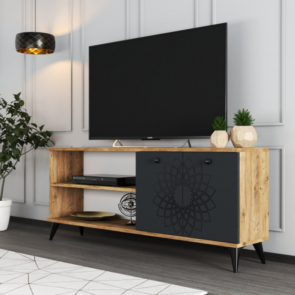 Moxen Mobilya Ty2 Desenli Rafli Tv Unitesi Tv Ünitesi / Sehpası Fiyatı