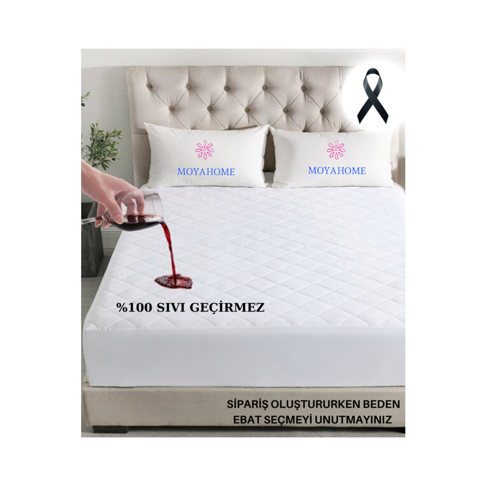 MOYA HOME Alez Kapitone Fitted Sıvı Geçirmez Alez Pamuklu Yatak Koruyucu Çarşaf 9 Ebat Kfsg 180 x 200 Beden Alez / Yatak Koruyucu Fiyatı