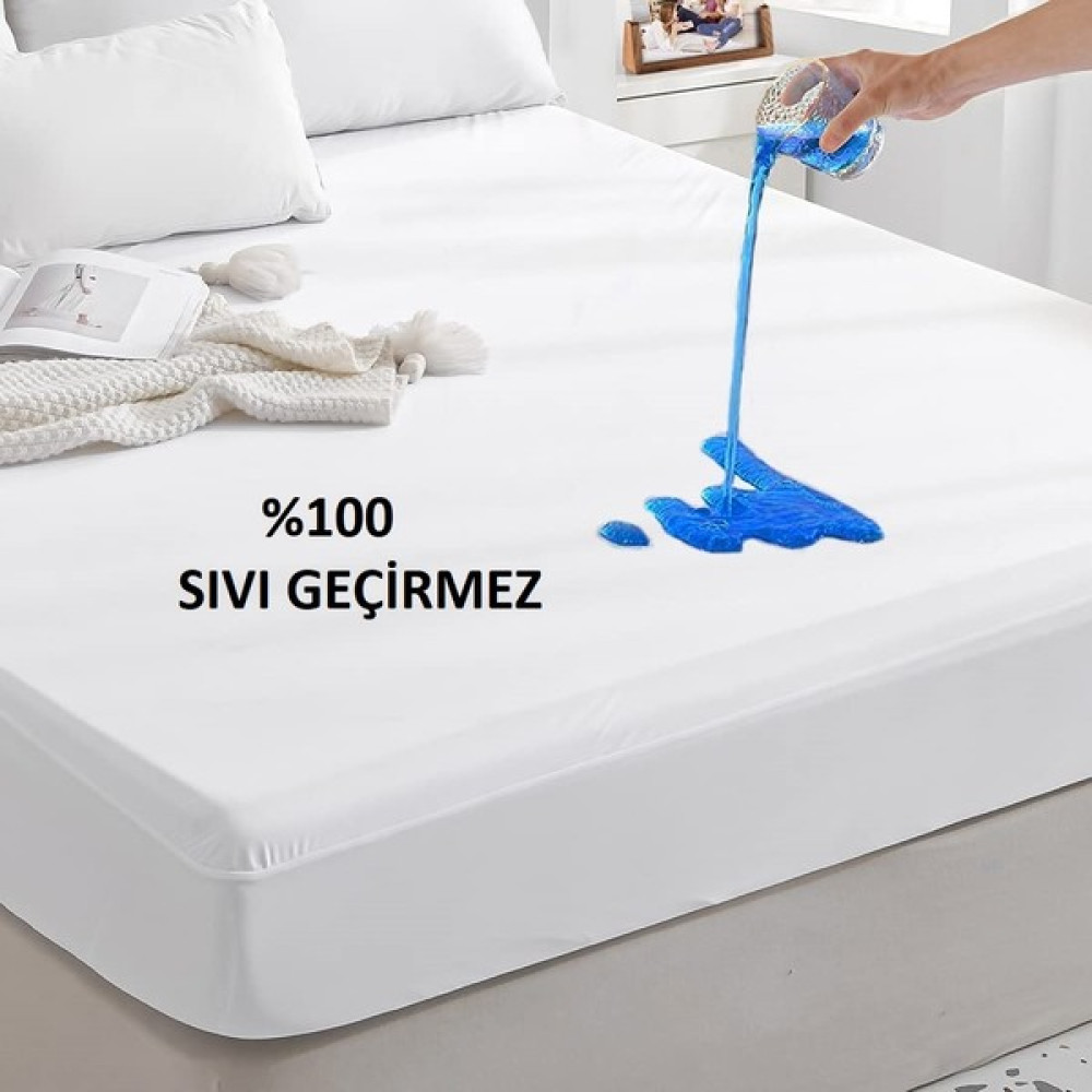 Moya Home Dört Mevsim Su Sıvı Geçirmez Fitted Pamuklu Alez Tek ve Çift Kişilik Yatak Alezi 9boy Pfsg Pfsg - Beyaz - 90 x 200 cm Alez / Yatak Koruyucu Fiyatı