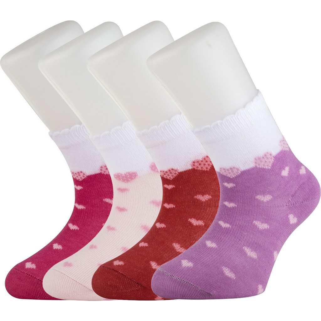 Moyra Socks 4'lü Kalp Desenli Bebek Soket Çorap Diğer Fiyatı