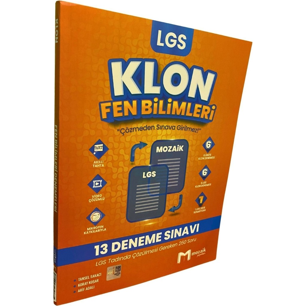 Mozaik 8.sınıf Fen Bilimleri Klon Deneme Diğer Fiyatı