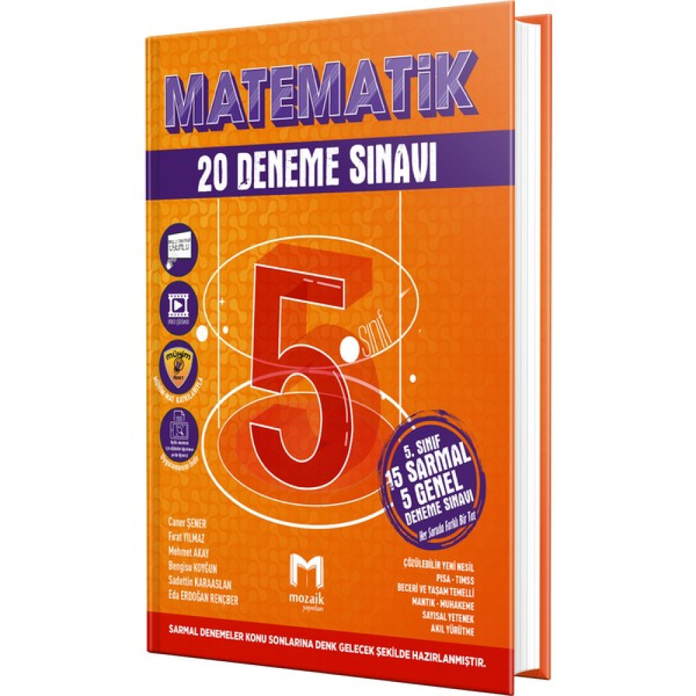 Mozaik Yayınları 5. Sınıf Matematik Deneme 2023 Temel Yeterlilik Testi (TYT) Fiyatı