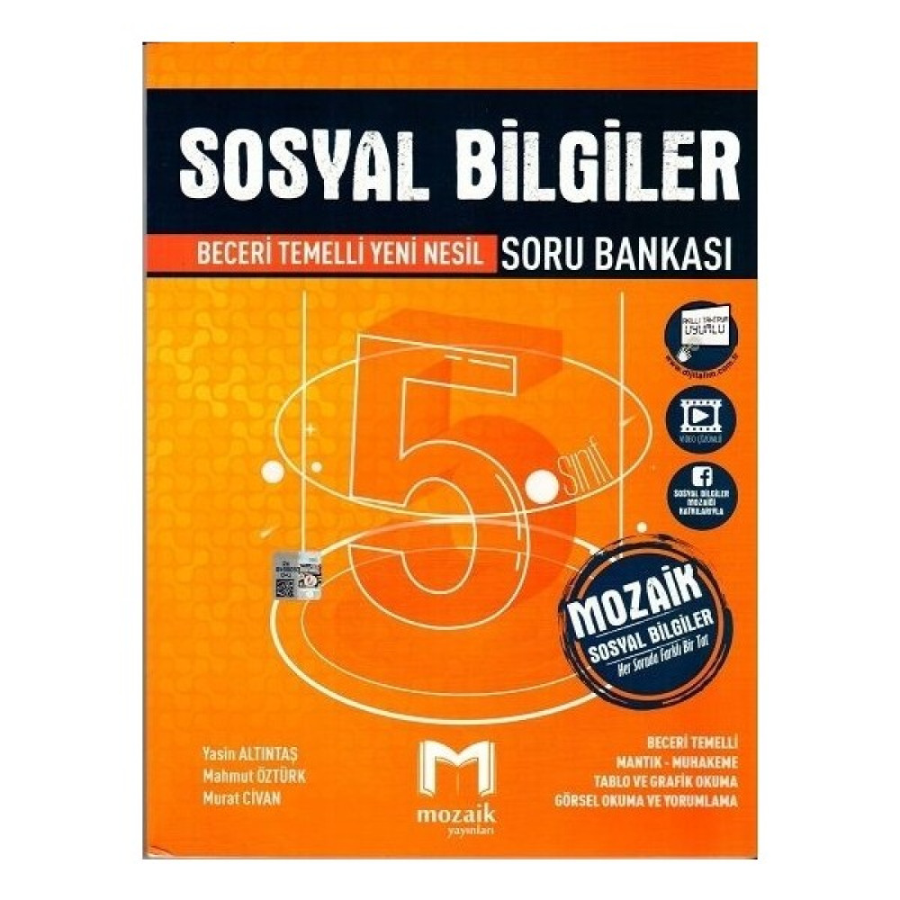 Mozaik Yayınları 5. Sınıf Sosyal Bilgiler Soru Bankası - Mahmut Öztürk Sosyal Bilgiler Fiyatı