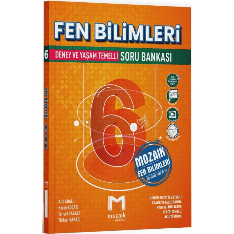 Mozaik Yayınları 6. Sınıf Fen Bilimleri Deney ve Yaşam Temelli Soru Bankası Diğer Fiyatı