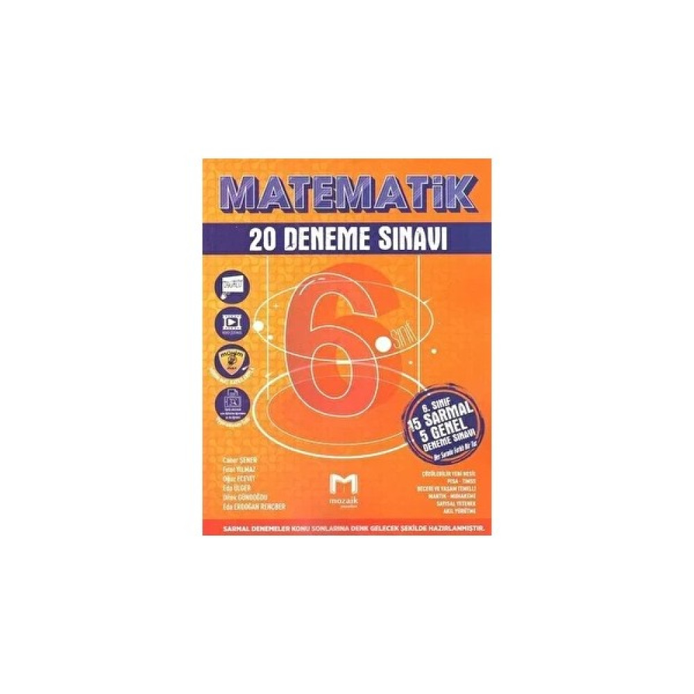 Mozaik Yayınları 6. Sınıf Matematik 20 Deneme Tüm Dersler Fiyatı