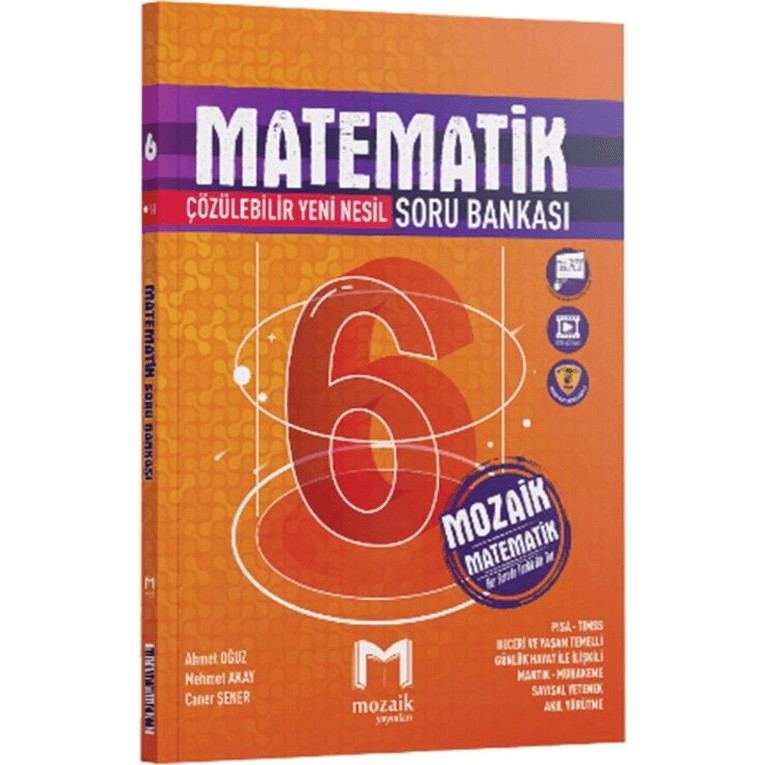 Mozaik Yayınları 6. Sınıf Matematik Soru Bankası Çözülebilir Yeni Nesil Sınav Hazırlığı Diğer Fiyatı