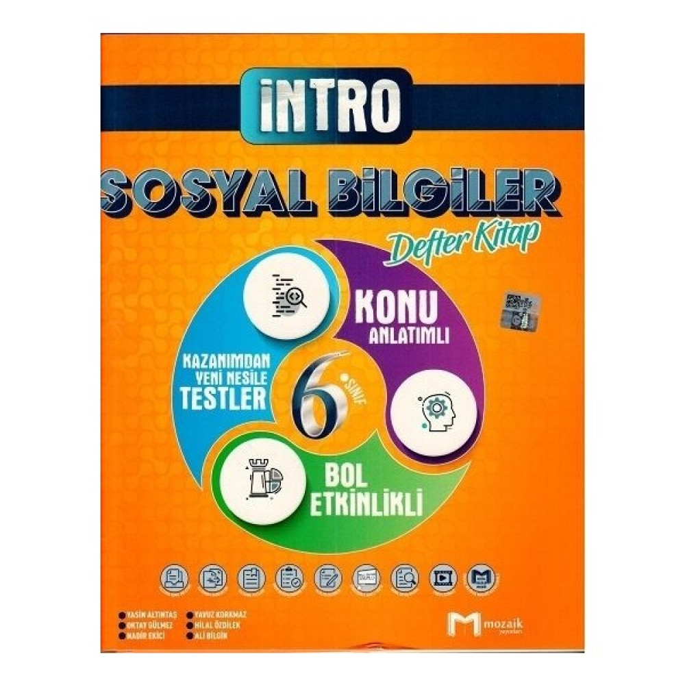 Mozaik Yayınları 6. Sınıf Sosyal Bilgiler Intro Defter Kitap Sosyal Bilgiler Fiyatı