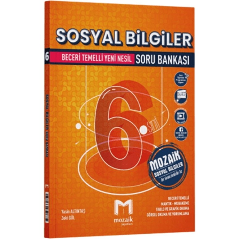 Mozaik Yayınları 6. Sınıf Sosyal Bilgiler Soru Bankası Becerileri Geliştiren Yeni Nesil Kitap Tüm Dersler Fiyatı