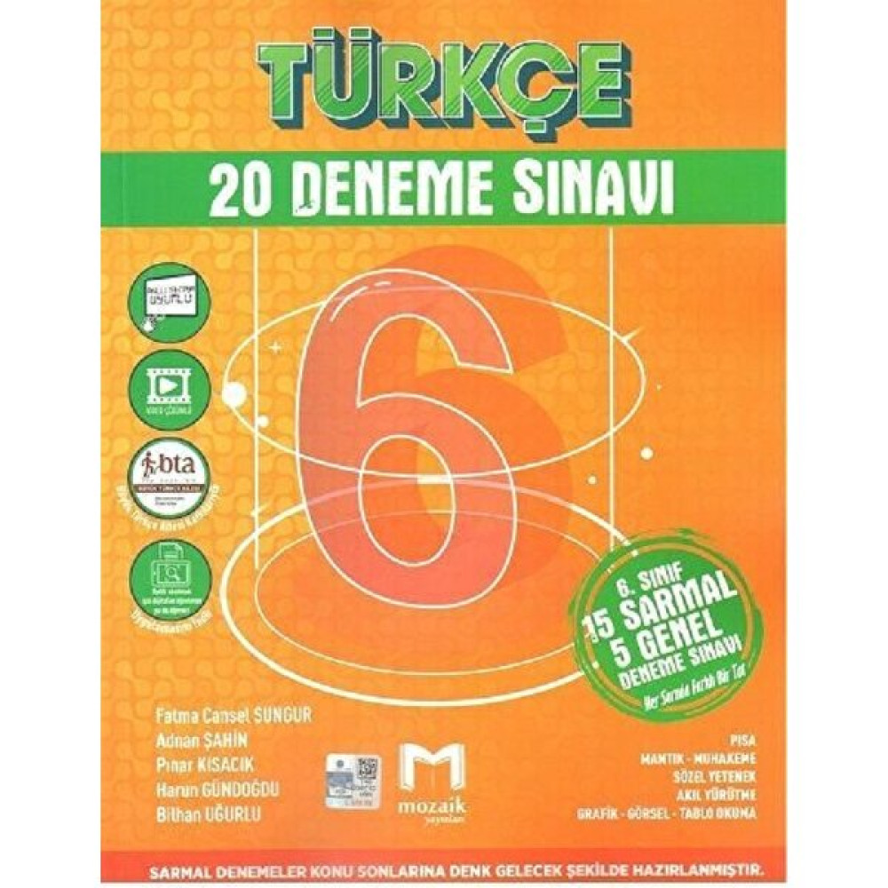 Mozaik Yayınları 6. Sınıf Türkçe 20 Li Deneme Türkçe Fiyatı