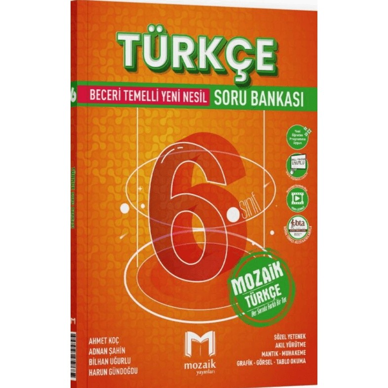 Mozaik Yayınları 6. Sınıf Türkçe Soru Bankası Hedef Yaş Grubu İçin Yeni Nesil Eğitim SSD / Solid State Drive Fiyatı