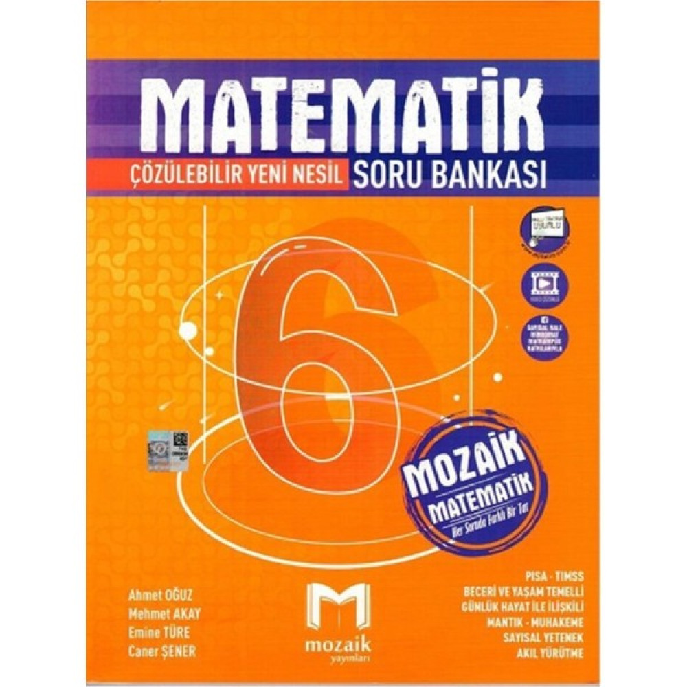 Mozaik Yayınları 6.sınıf Mozaik Soru Bankası Matematik - 2022 Kaynak Kitapları Fiyatı