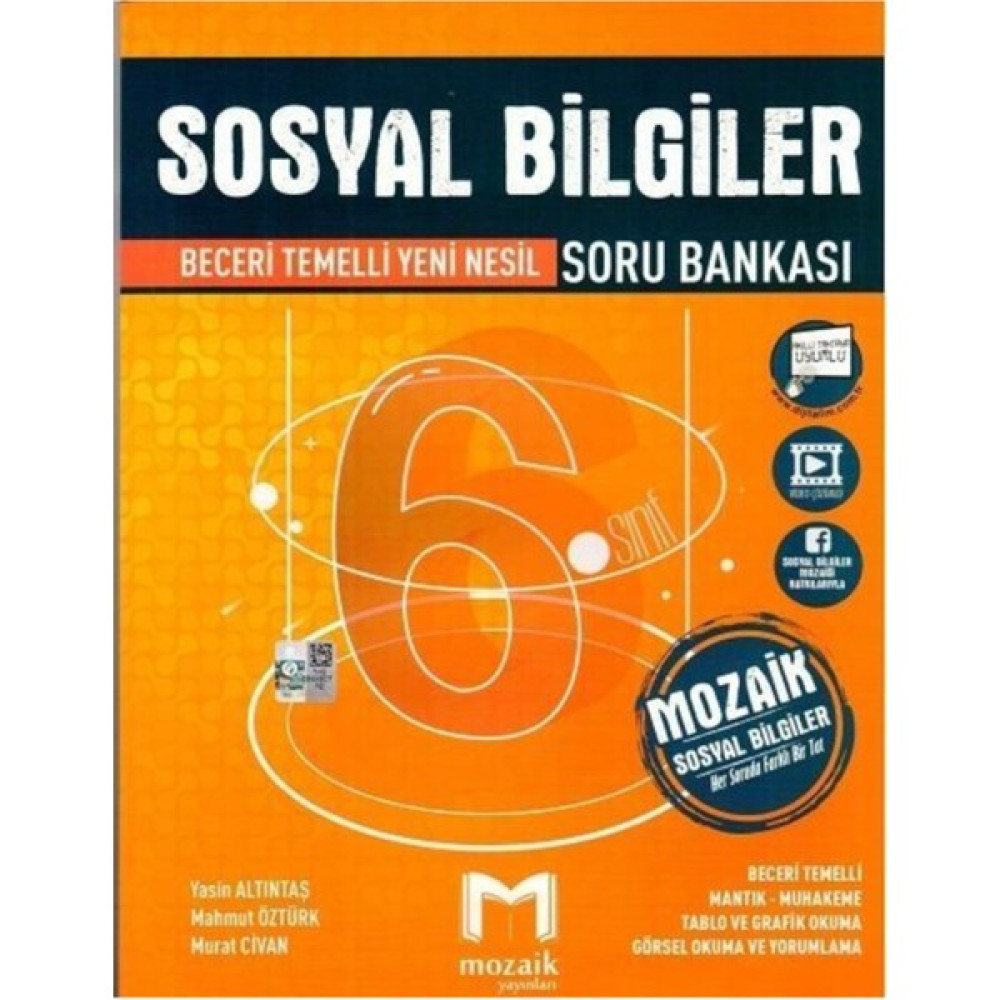 Mozaik Yayınları 6.sınıf Mozaik Soru Bankası Sosyal Bilgiler - 2022 Kaynak Kitapları Fiyatı
