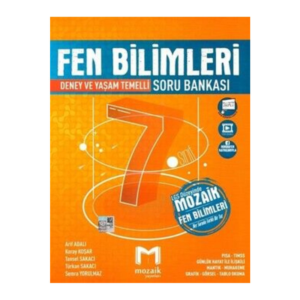 Mozaik Yayınları 7. Sınıf Fen Bilimleri Soru Bankası Ders Sınav Kitapları Fiyatı