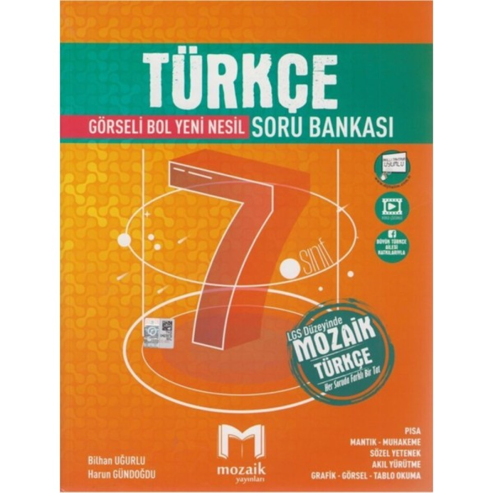 Mozaik Yayınları 7.sınıf Mozaik Soru Bankası Türkçe - 2022 Kaynak Kitapları Fiyatı