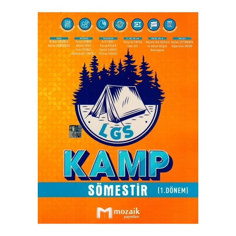 Mozaik Yayınları 8. Sınıf LGS Kamp Sömestır 1. Dönem Tüm Dersler Fiyatı