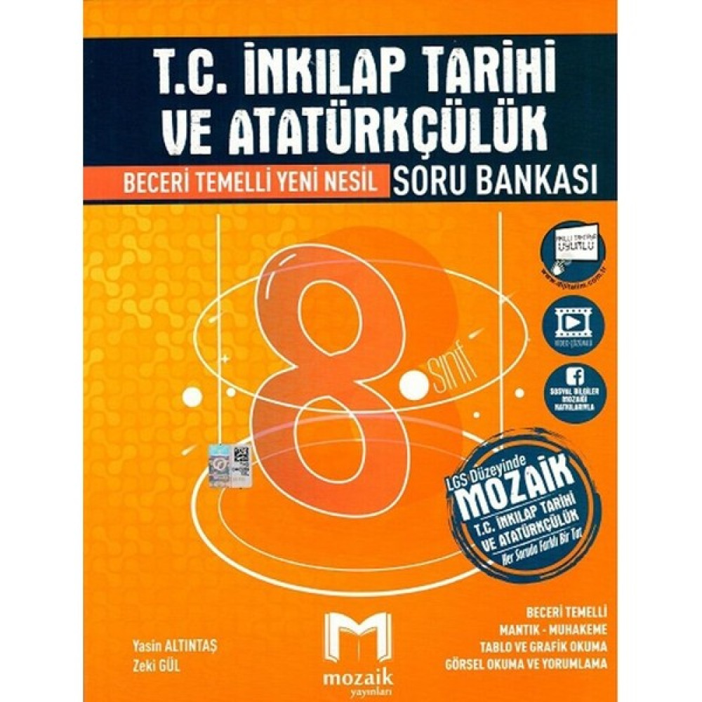 Mozaik Yayınları 8. Sınıf LGS T.C. İnkılap Tarihi ve Atatürkçülük Soru Bankası - Yasin Altıntaş Sosyal Bilgiler Fiyatı