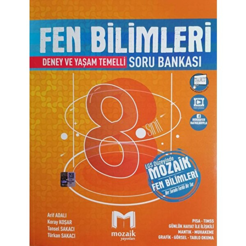 Mozaik Yayınları 8.sınıf Lgs Fen Bilimleri Soru Bankası Ders Sınav Kitapları Fiyatı