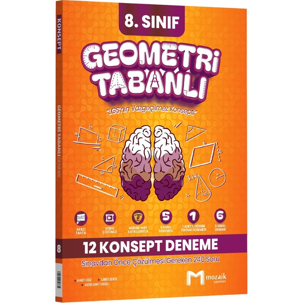 Mozaik Yayınları 8.sınıf Mozaik Deneme 12Lİ Geometri Tabanlı - 2026 Geometri Fiyatı