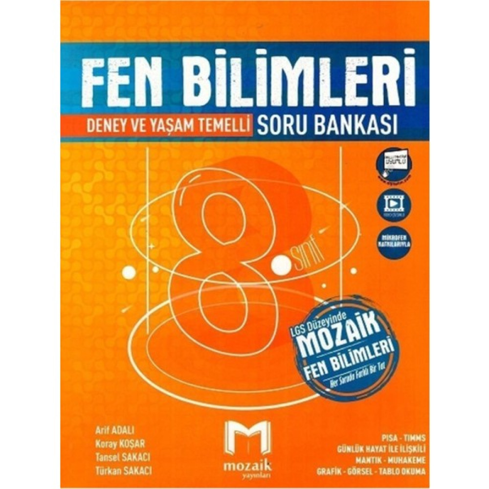 Mozaik Yayınları 8.sınıf Mozaik Soru Bankası Fen Bilimleri 2022 Arif Adalı Kaynak Kitapları Fiyatı