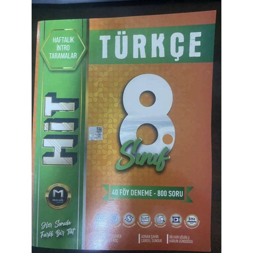 Mozaik Yayınları Mozaik Yayınları8. Sınıf Türkçe Hit 40'lı Deneme 2023 Kaynak Kitapları Fiyatı