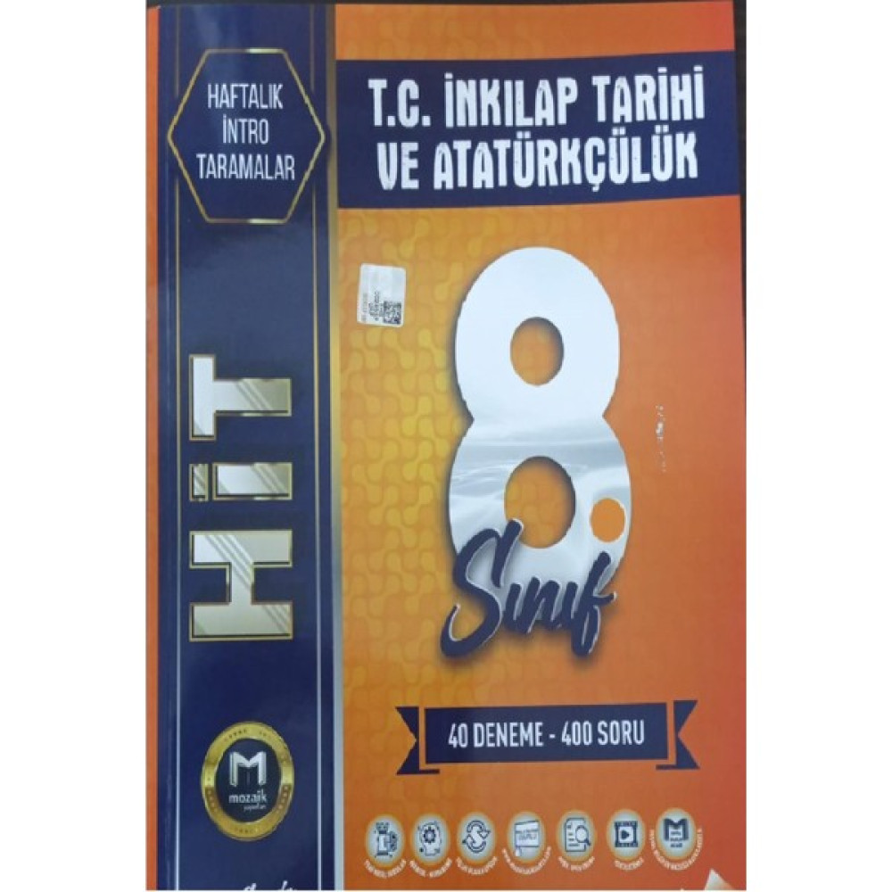 Mozaik Yayınları Mozaik YayınlarıT.C. İnkılap Tarihi ve Atatürkçülük 40 Deneme - 400 Soru Hit Taramalar Kaynak Kitapları Fiyatı