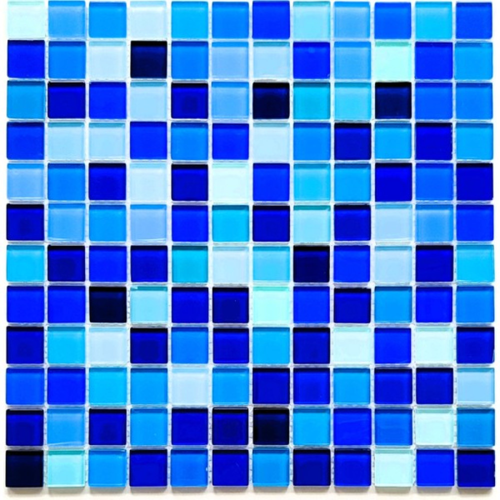 MozaiKristaL Mutfak Tezgah Arası ve Tüm Yaşam Alanları Için Blue Mix.kristal Cam Mozaik. Cam Ölçüsü: 23X23 Mm. File Ölçüsü: 30X30 Cm. ( 1 Kutu = 11... Yer / Yüzey Kaplamaları Fiyatı