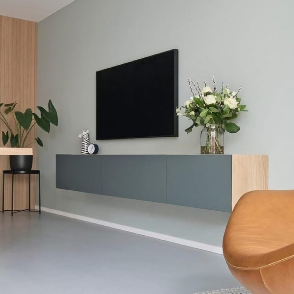 Mozide Atos Tv Ünitesi - Antrasit - Meşe Tv Ünitesi / Sehpası Fiyatı