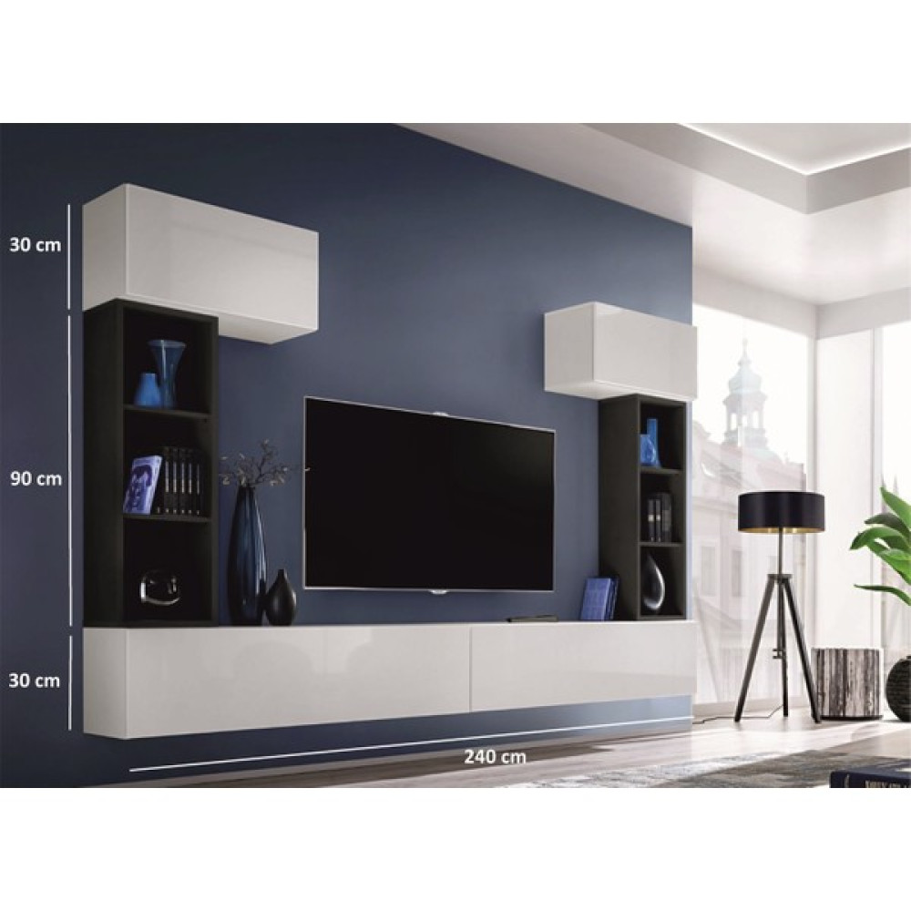 Mozide Bianco Nero Tv Ünitesi Tv Ünitesi / Sehpası Fiyatı