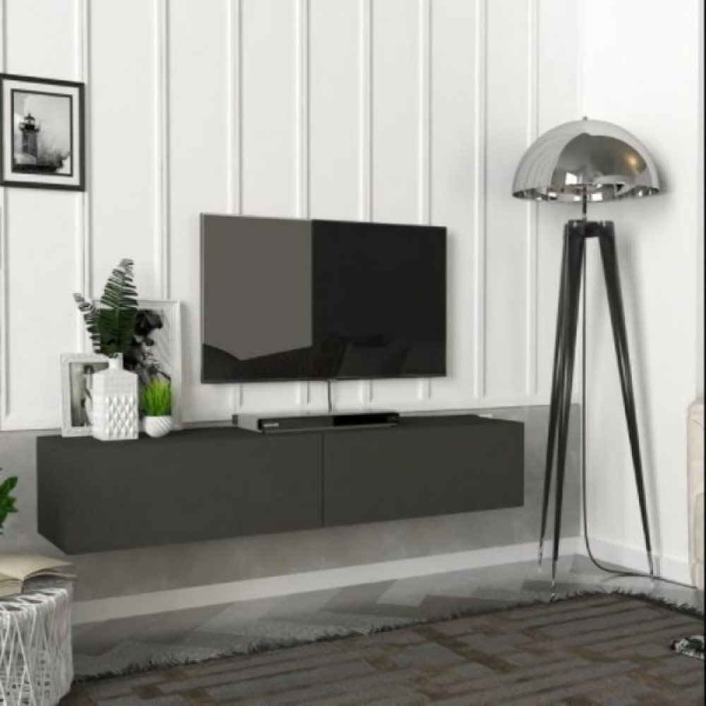 Mozide Grey Loft Tv ÜNITESI05222 - Antrasit Tv Ünitesi / Sehpası Fiyatı