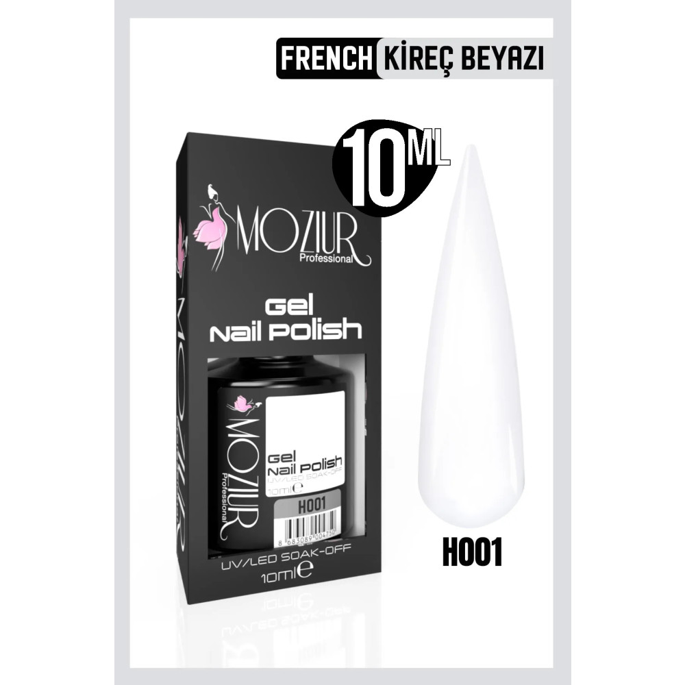 MOZIUR H001 Uv Led Kalıcı Oje 10ml (FRENCH KİREÇ BEYAZI) Oje Fiyatı