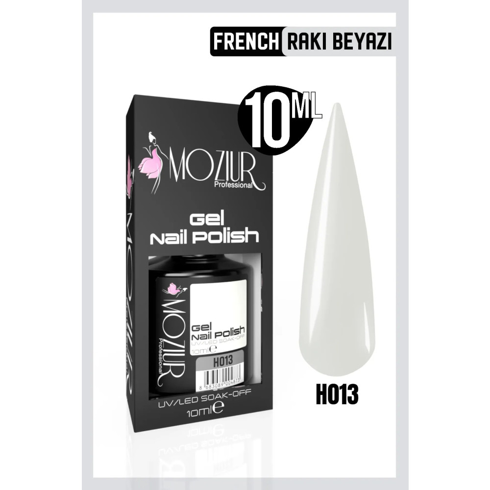 MOZIUR H013 Uv Led Kalıcı Oje 10ml (FRENCH RAKI BEYAZI) Oje Fiyatı