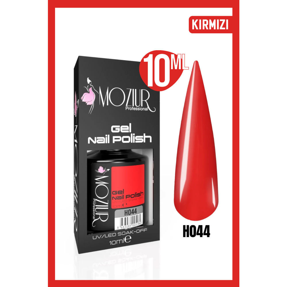 MOZIUR H044 (KIRMIZI) Uv Led Kalıcı Oje 10ml Oje Fiyatı