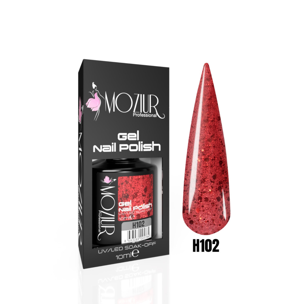 MOZIUR H102 Simli Seri Uv Led Kalıcı Oje 10ml Oje Fiyatı
