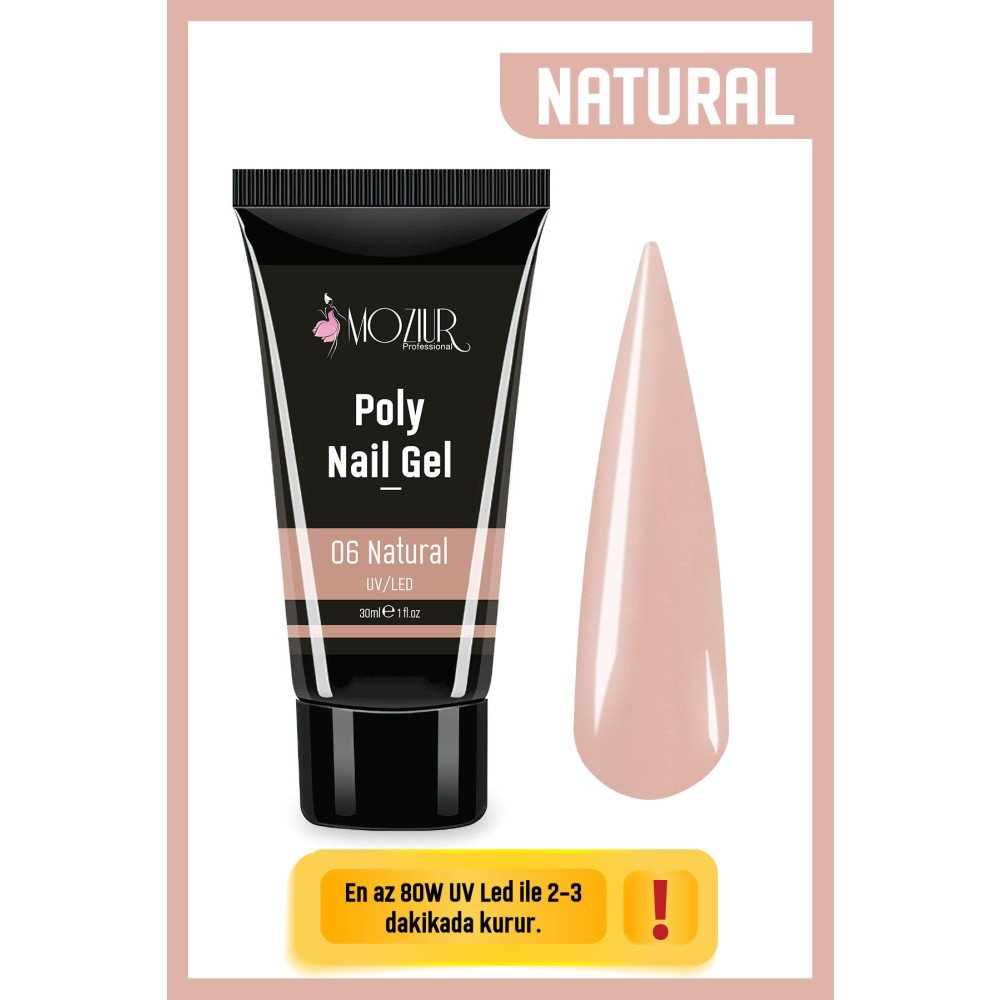 MOZIUR Poly Jel 30ml Natural Makyaj Ürünleri Fiyatı