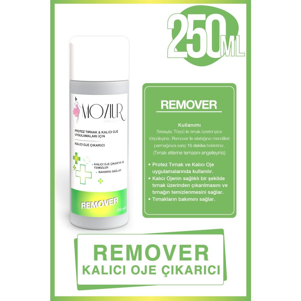 MOZIUR Remover Kalıcı Oje Çıkarıcı Sıvı 250 ml Oje Fiyatı